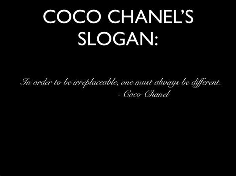 Chanel slogan 2023